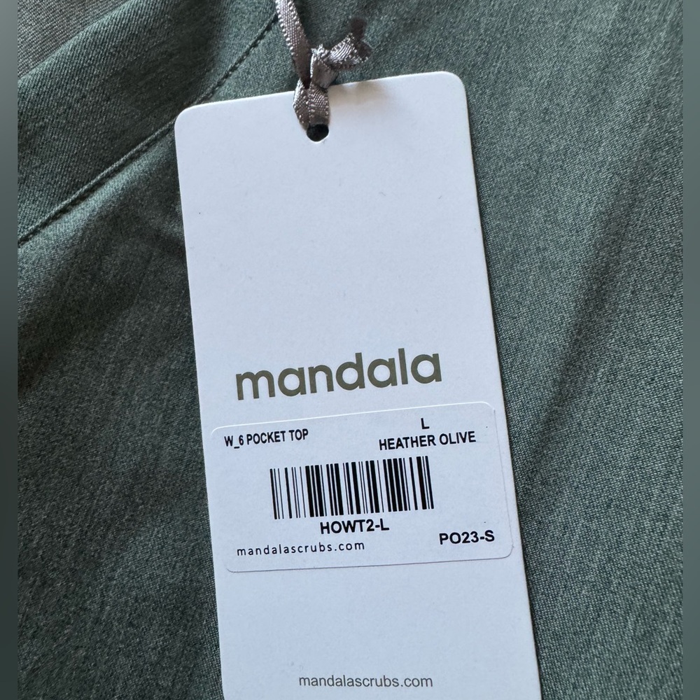 Mandala olive scrub set bottoms